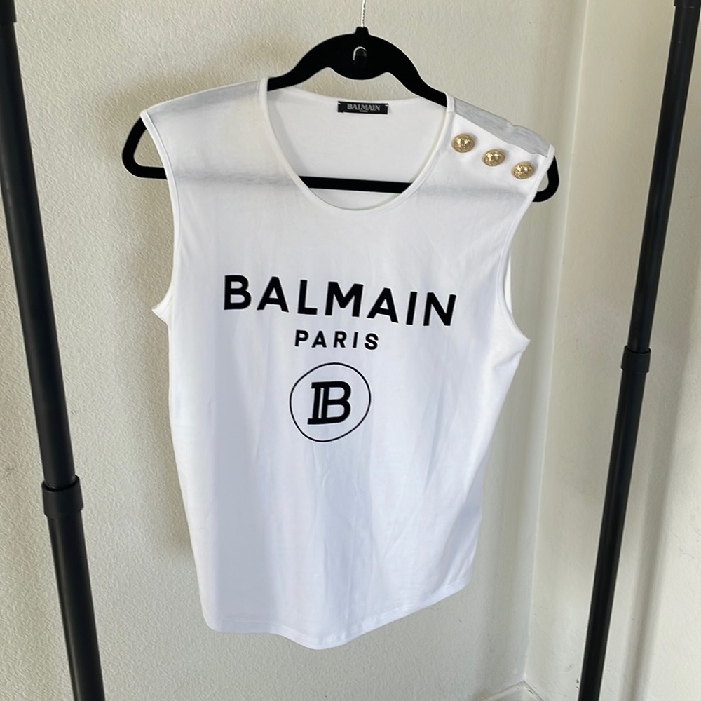 BALMAIN MUSCLE TEE SZ 36 S